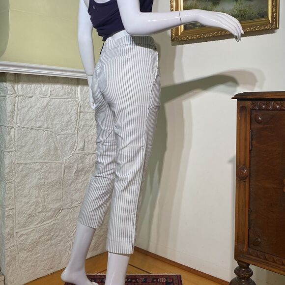 NWT Jules & Leopold Pinstripe Full On Slim Leg Capri Pants - Picture 5 of 13